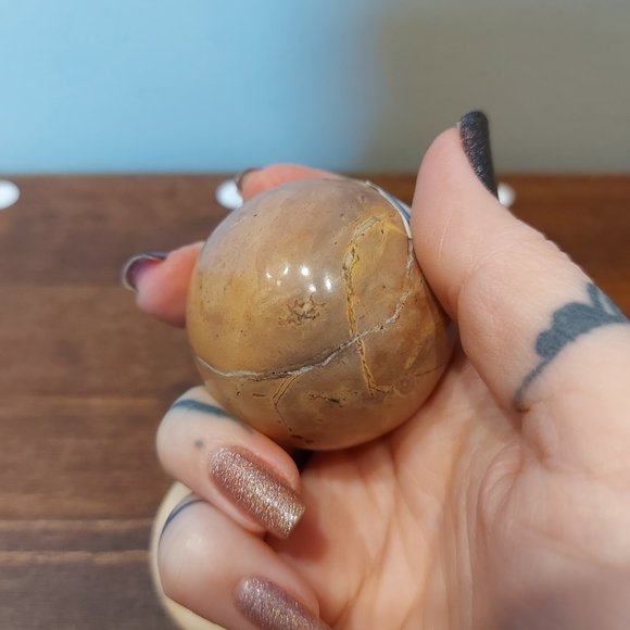 🔥 Sale 🔥 Pink Marble Sphere - 5.65 - Final Price - Picture 9 of 12